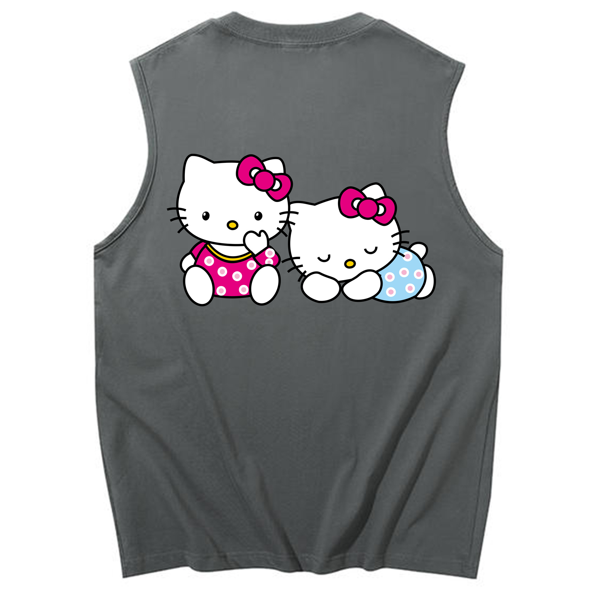 （画像用） Hello Kitty ハローキティ コットン100％タンクトップ（背面プリント）